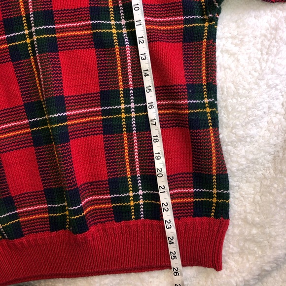 John Ashford Plaid Crewneck Sweater (Vintage) - Picture 6 of 9